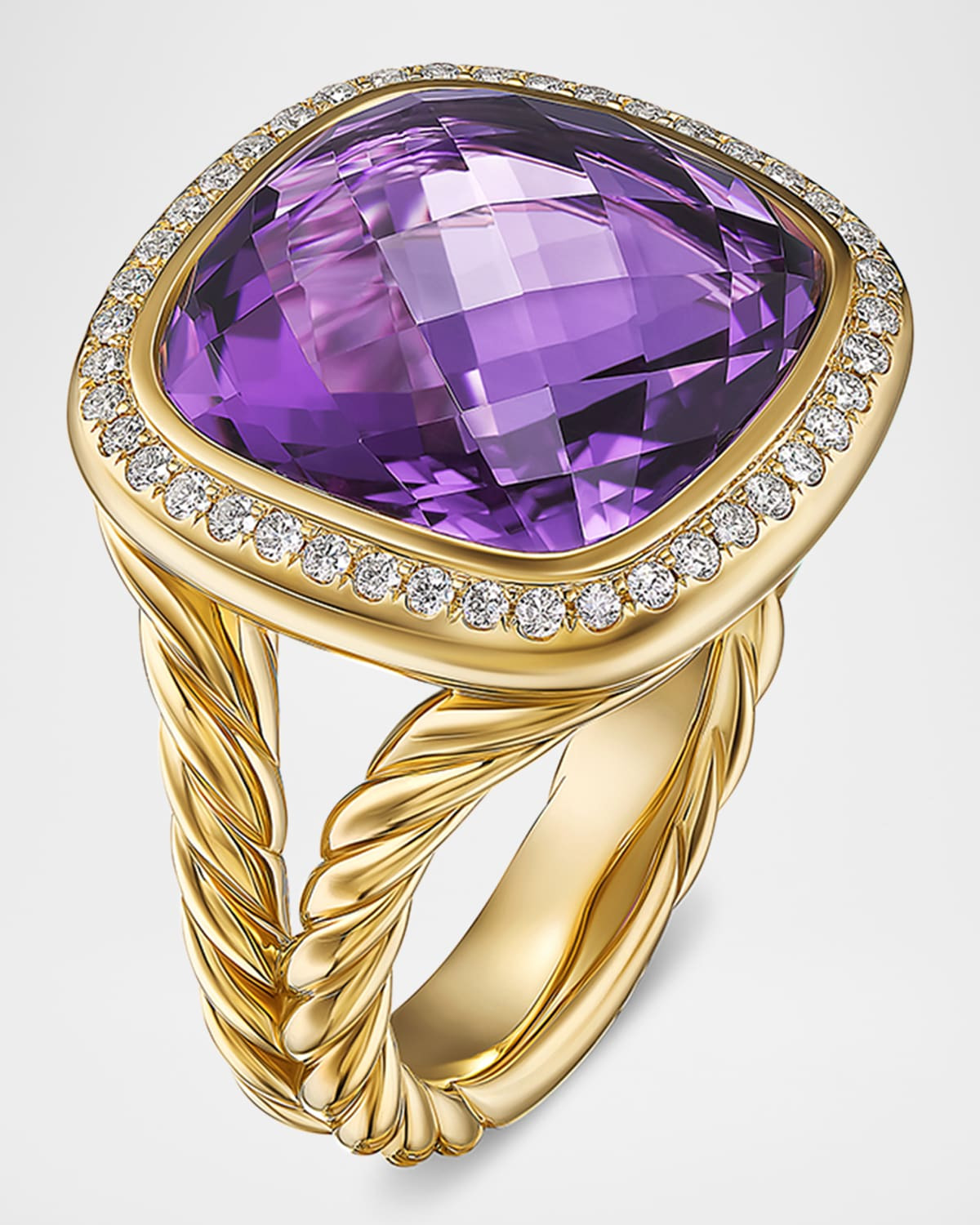 DAVID YURMAN Albion Ring with Gemstones and Diamonds in 18K Gold ...