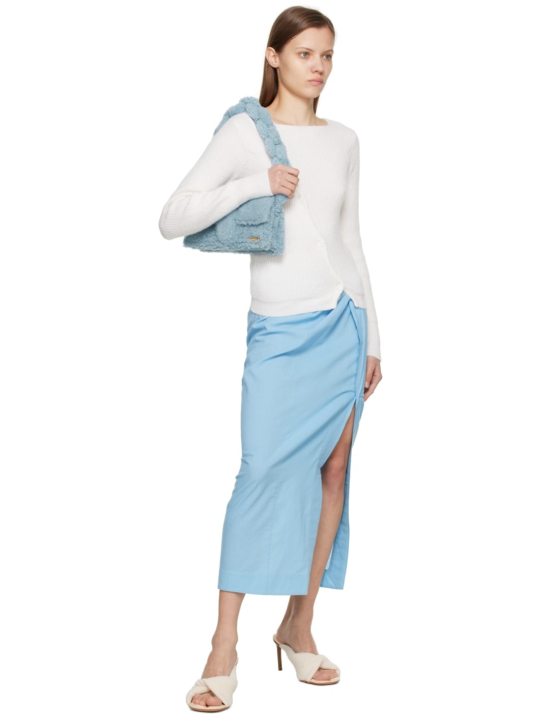 Blue Le Papier 'La Jupe Draggiu' Maxi Skirt - 4