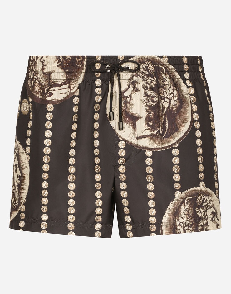 Logo coin swim shorts - 1