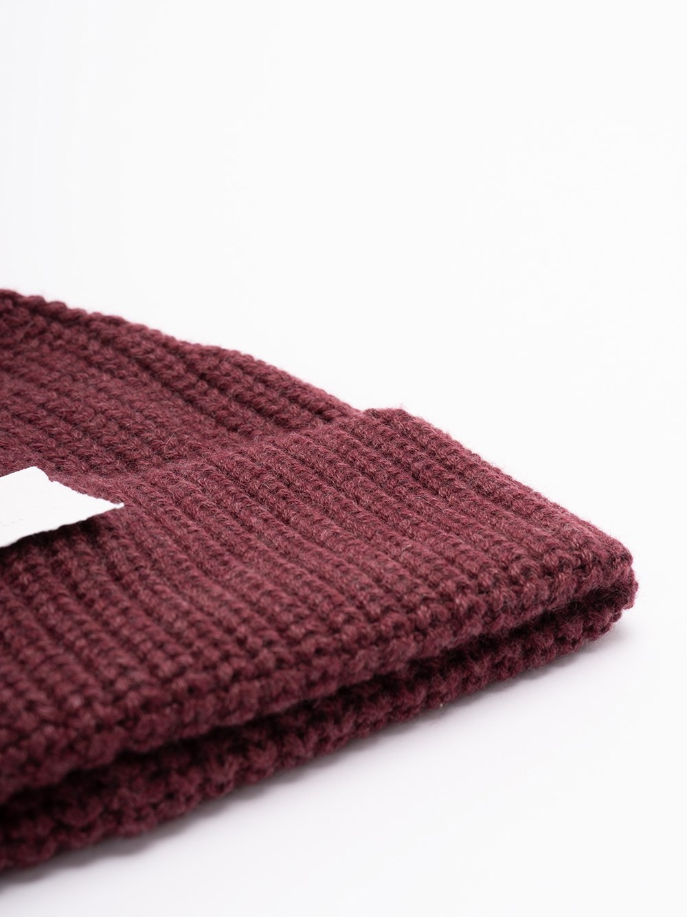 Cashmere English Rib Knit Beanie - 2