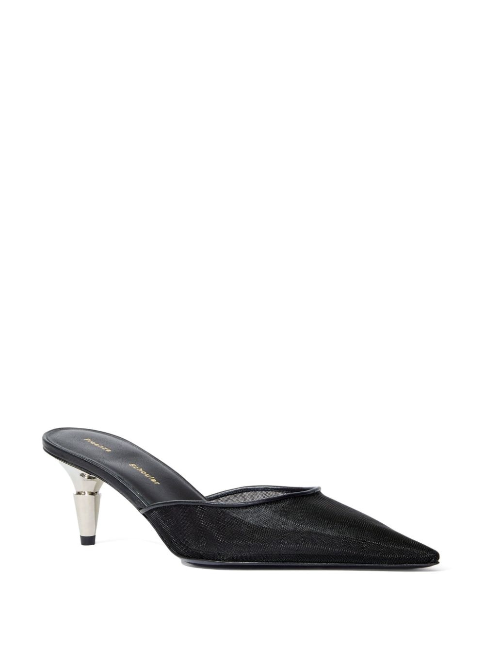 Spike 60mm leather mules - 2