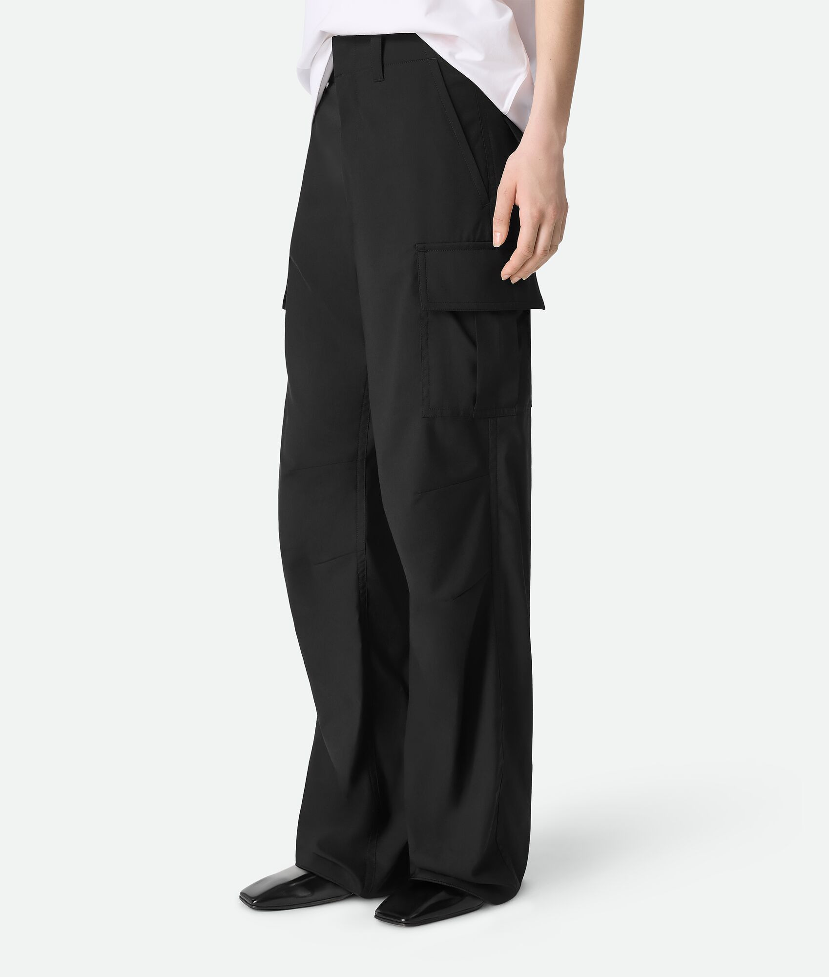 Fine Wool Cargo Pants - 4