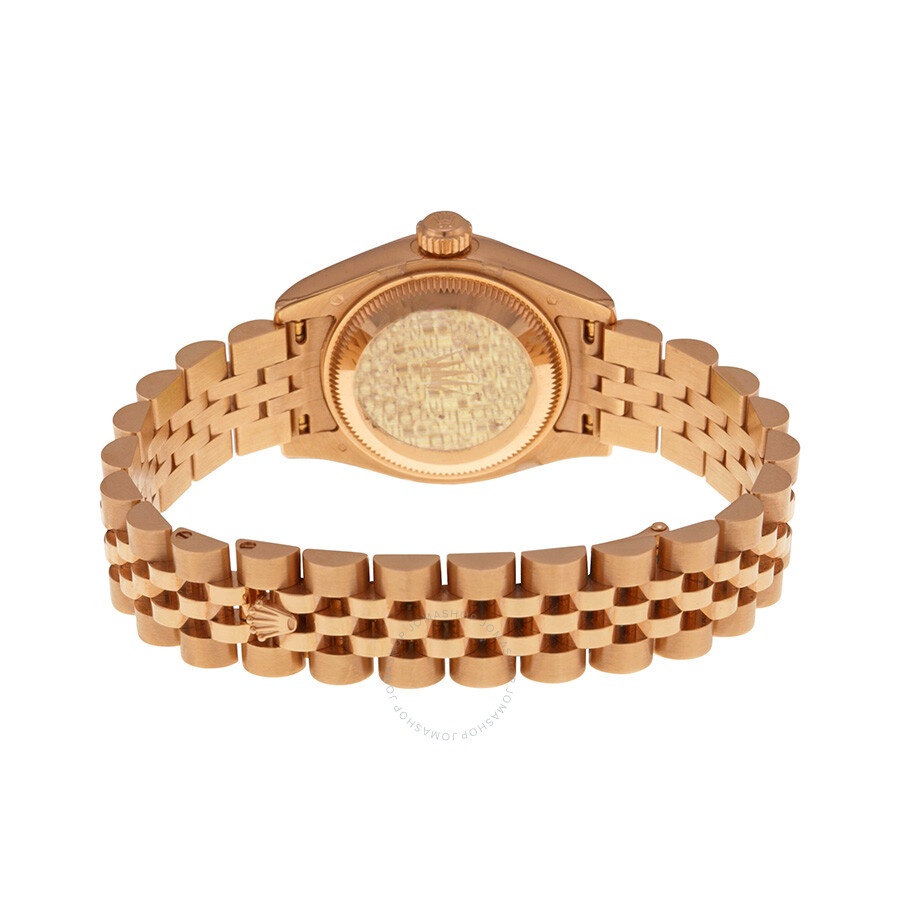 Rolex Lady Datejust 26 Champagne Dial 18K Pink Gold Jubilee Bracelet Automatic Watch 179175CRJ - 3