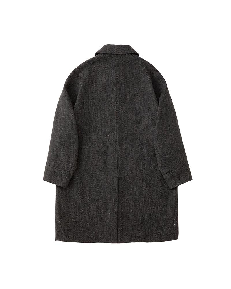 REMI COAT HB TWEED BLACK - 2