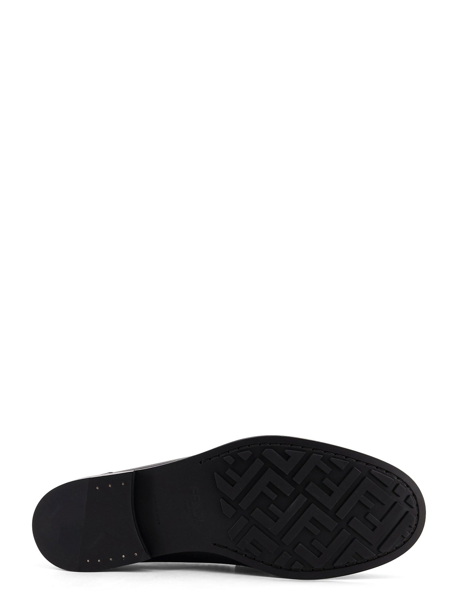 Ff Metal Leather Loafers - 4
