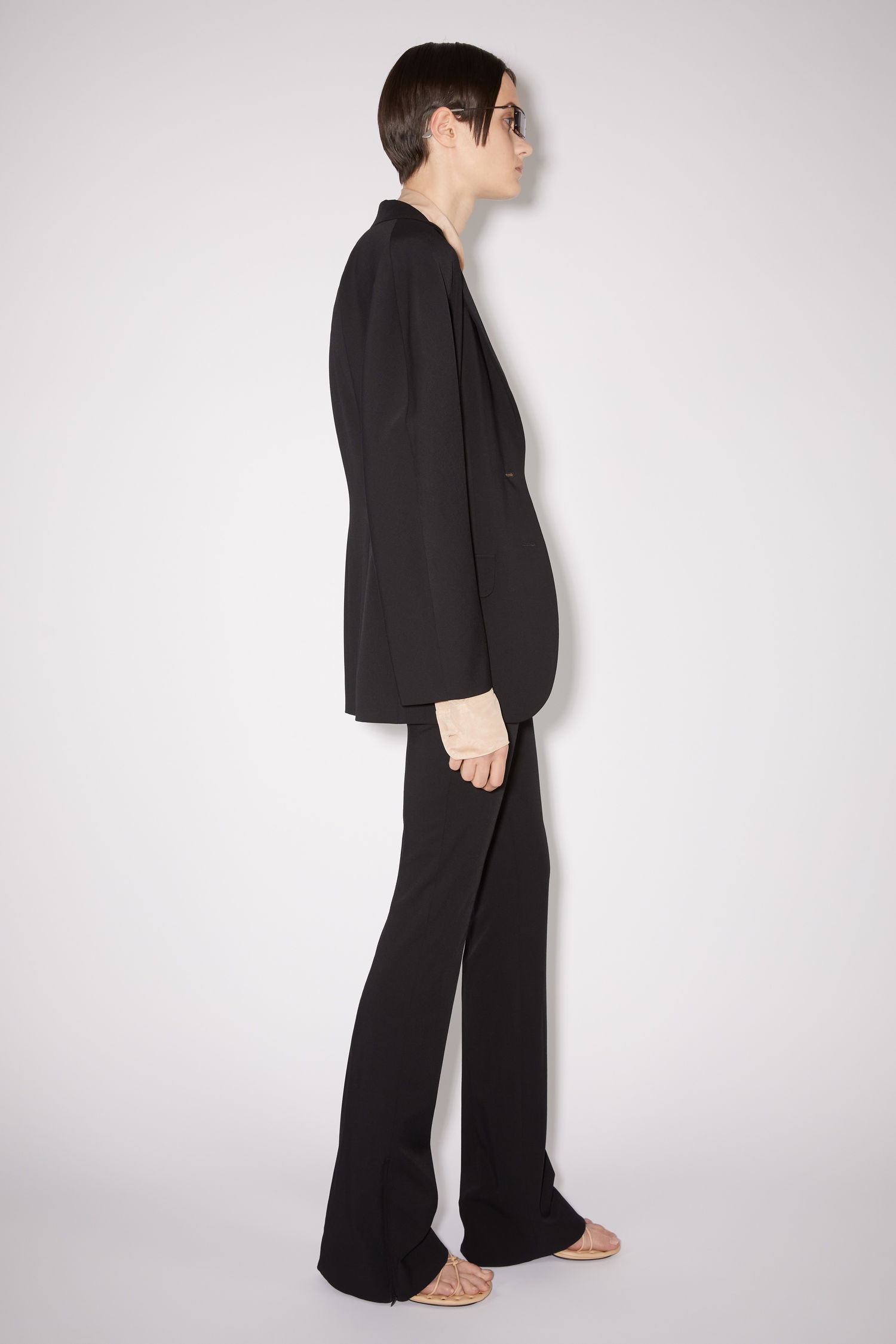 Stretch suit jacket - Black - 4