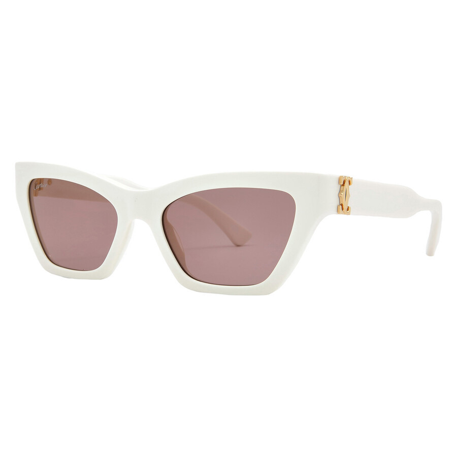 Cartier C Decor Red Multi Tra Cat Eye Ladies Sunglasses CT0437S 004 53 - 2