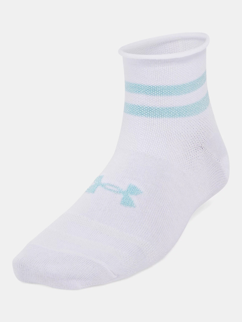 Women's UA Essential 3-Pack Quarter Socks 1