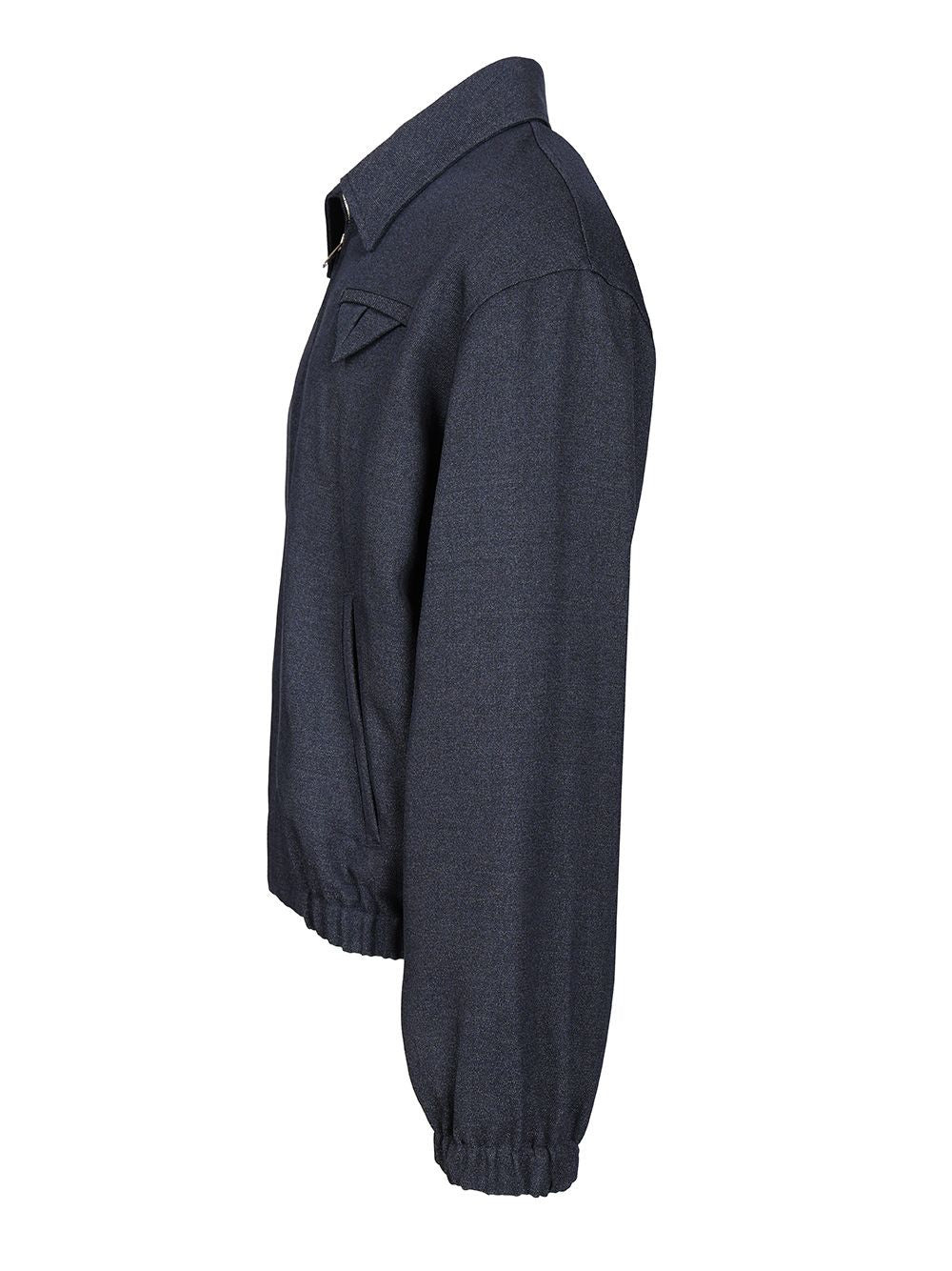 Melange Wool Jacket Jackets Blue - 3