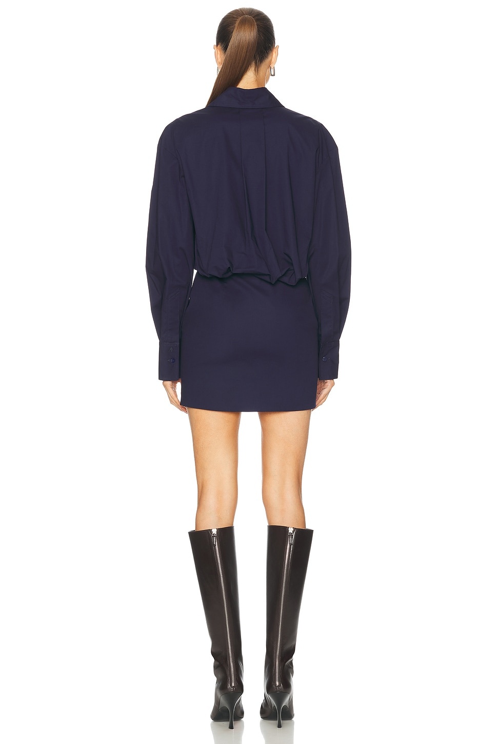Long Sleeve Shirt Mini Dress - 4