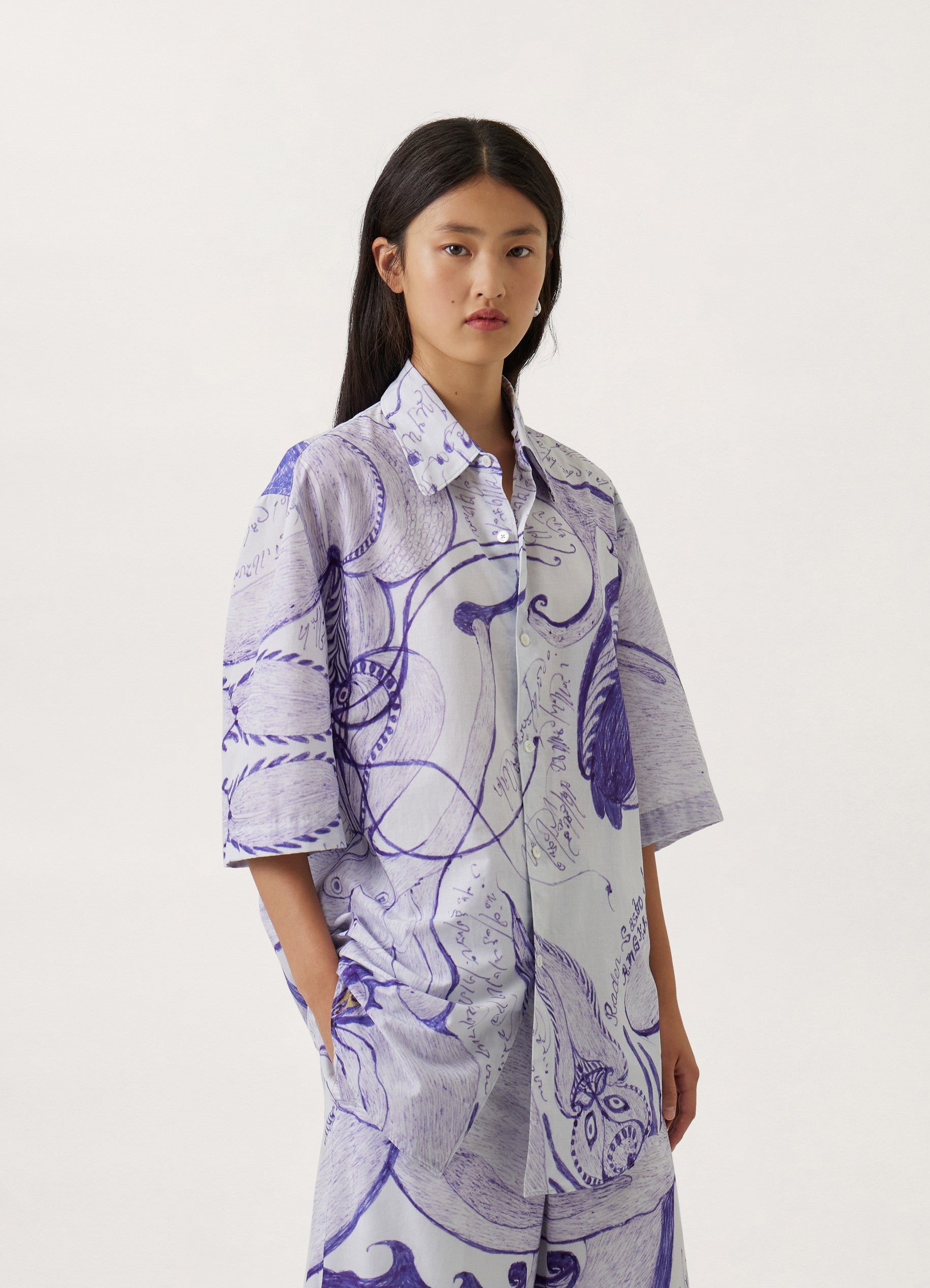 Lemaire ANGKASAPURA SHORT SLEEVE SHIRT | REVERSIBLE