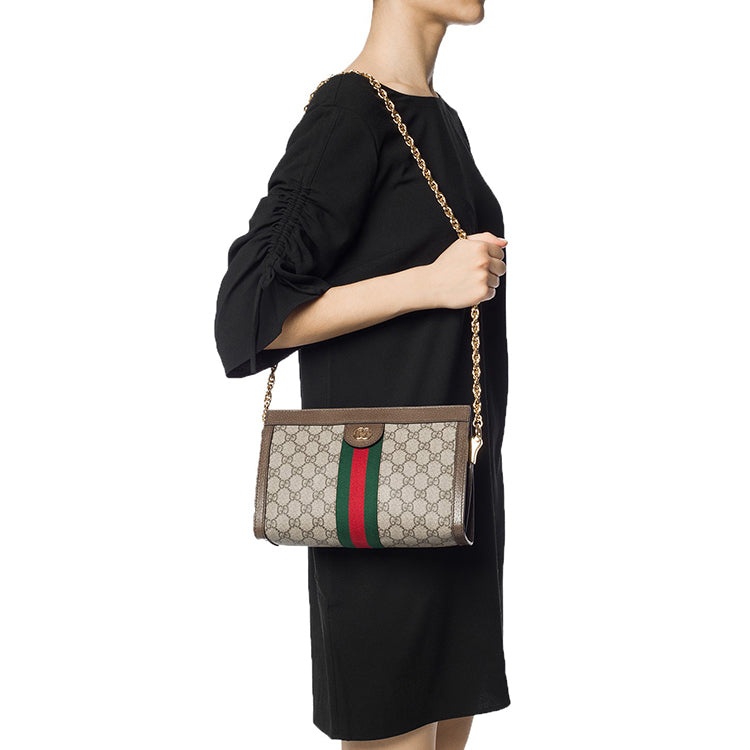 (WMNS) Gucci Ophidia Retro Shoulder Messenger Bag 'Brown' 503877-K05NG-8745 - 16