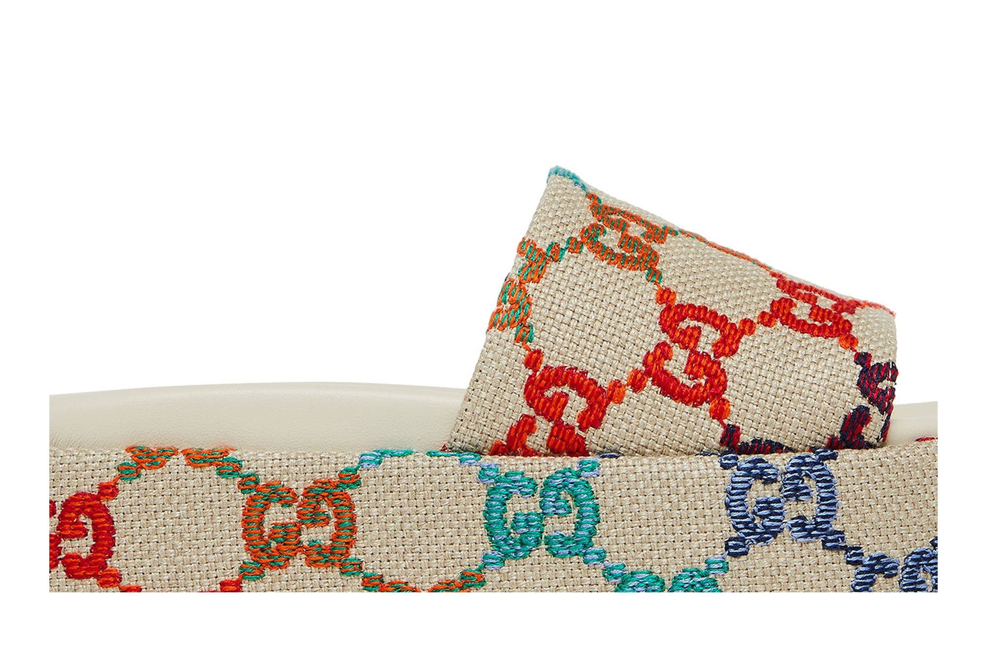 Gucci Wmns Platform Sandal 'White Multi' - 2