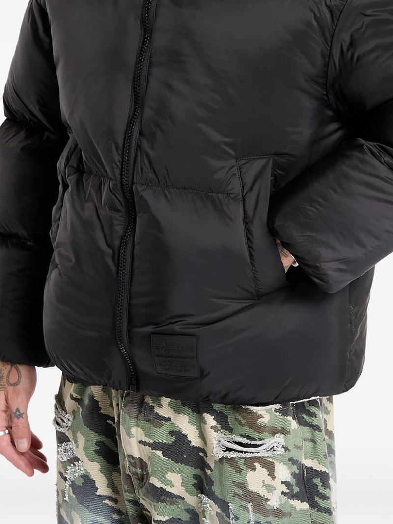 logo-patch padded jacket 5
