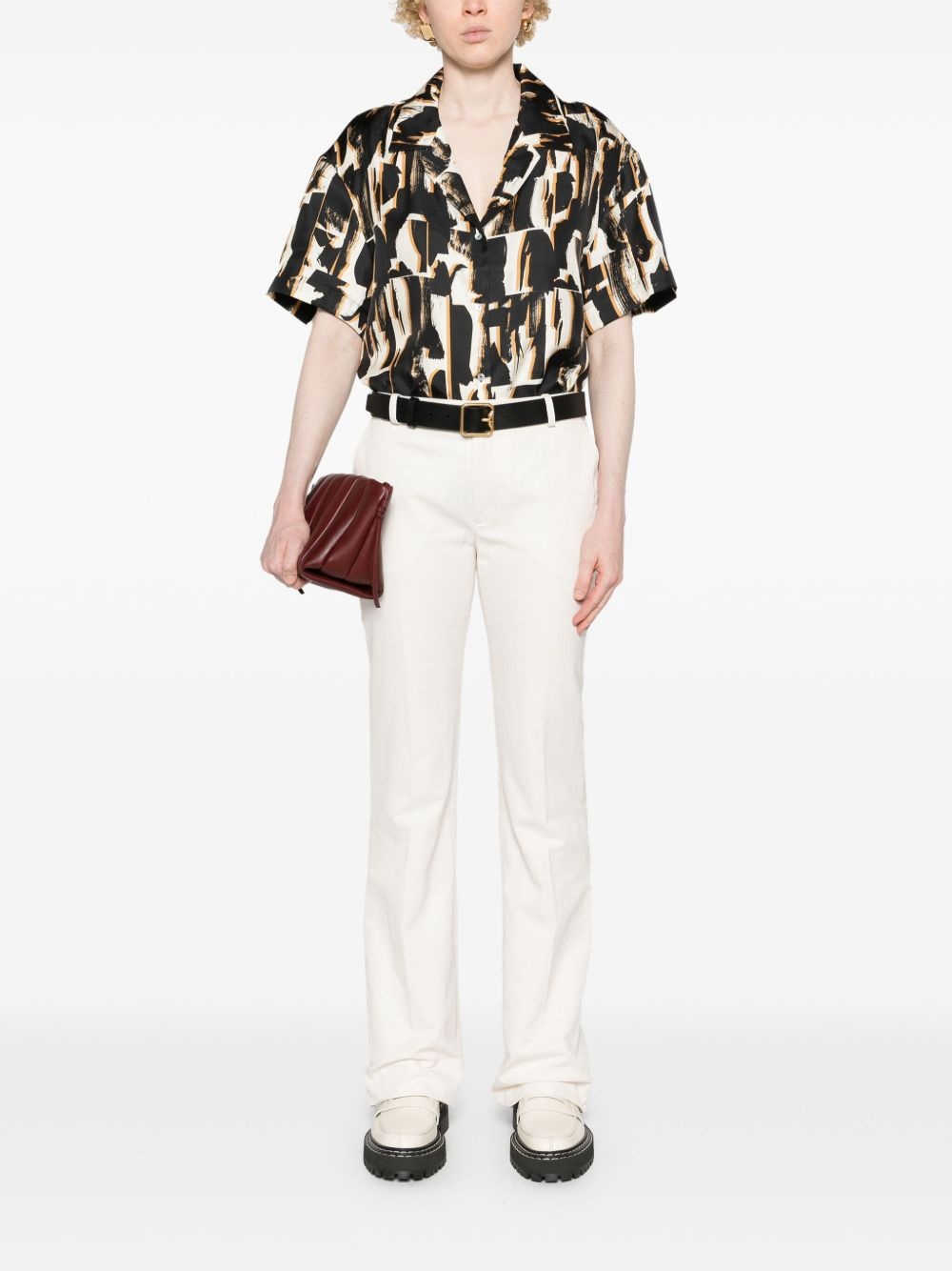 Bum tailored flared trousers - 3