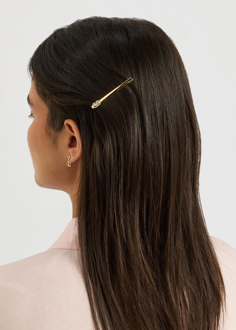 Valentino Garavani Vlogo-embellished Hair Clip - 2