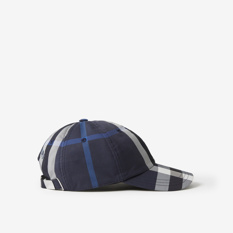 Burberry Check Cotton Blend Baseball Cap outlook