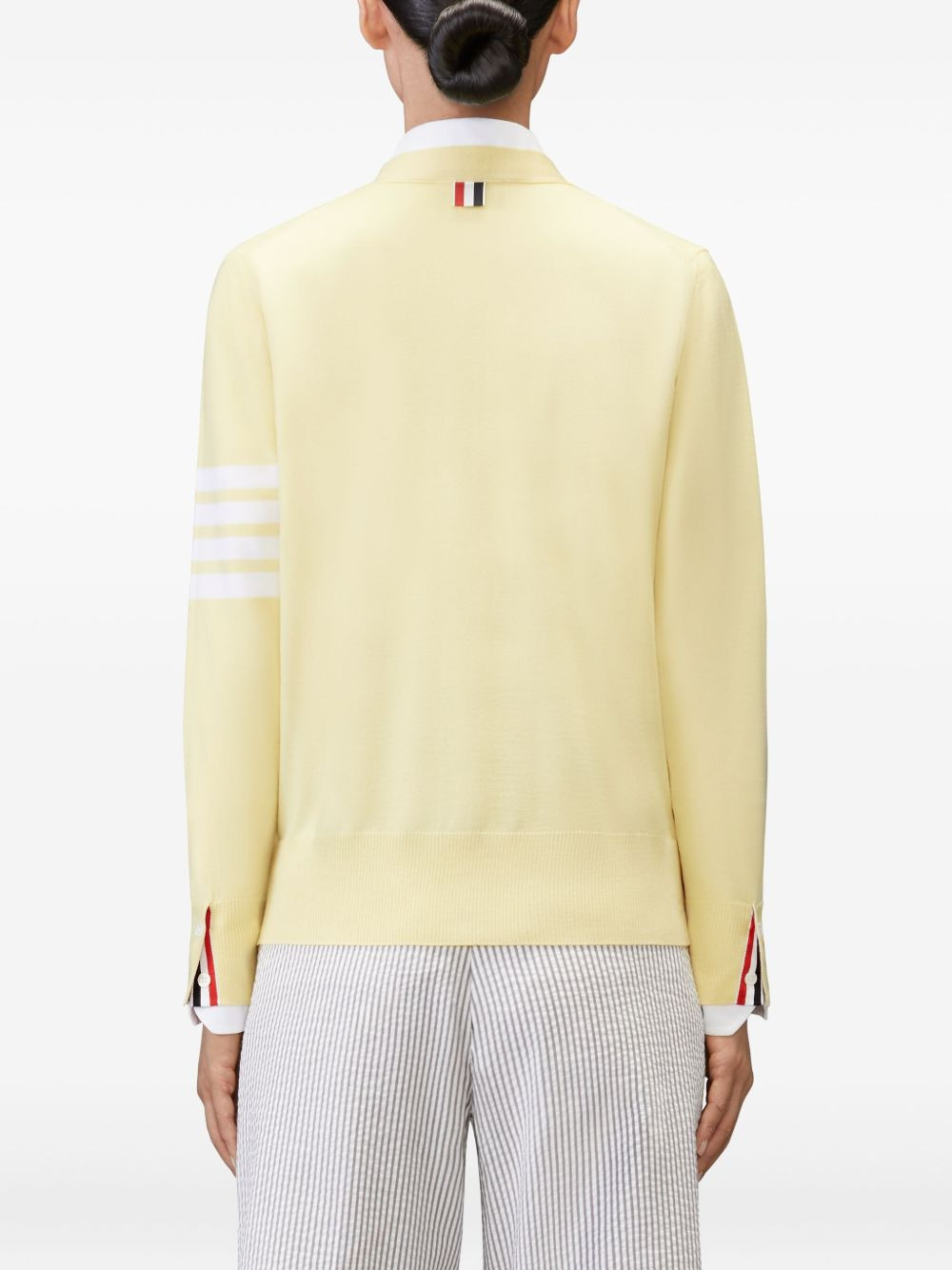 four-bar sleeve-detail cardigan - 4