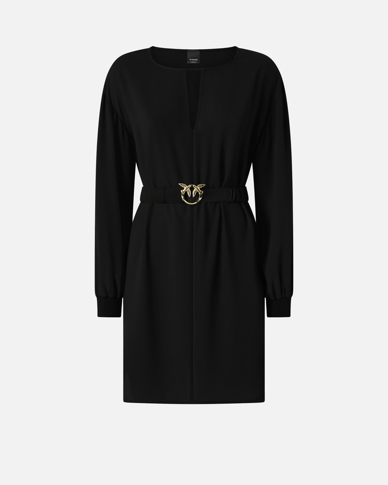 SHORT TECHNICAL CREPE DRESS 1