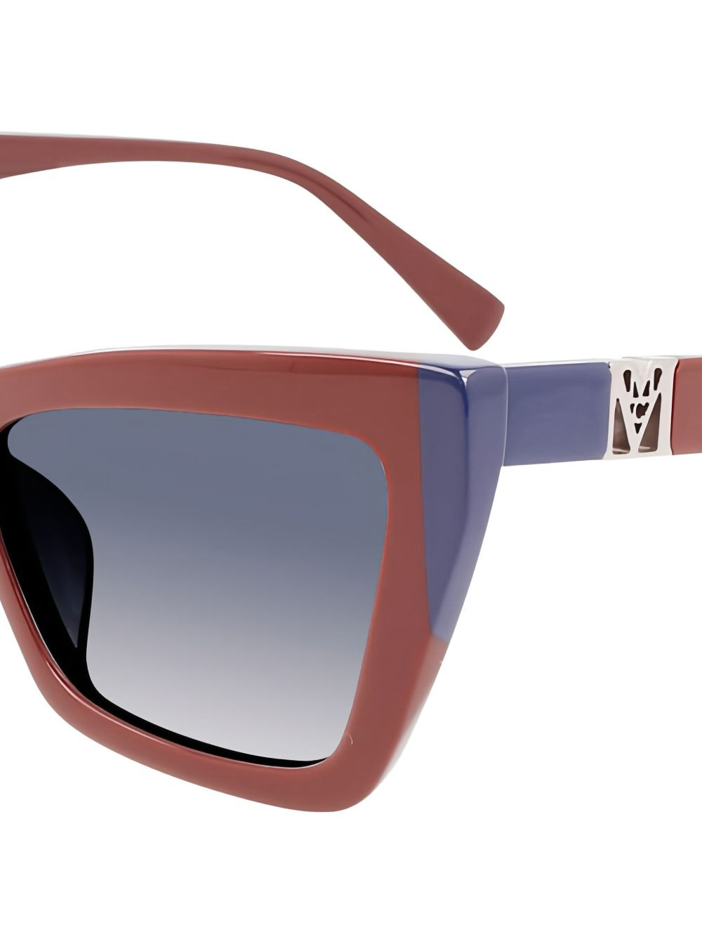 cat-eye two-tone sunglasses - 2