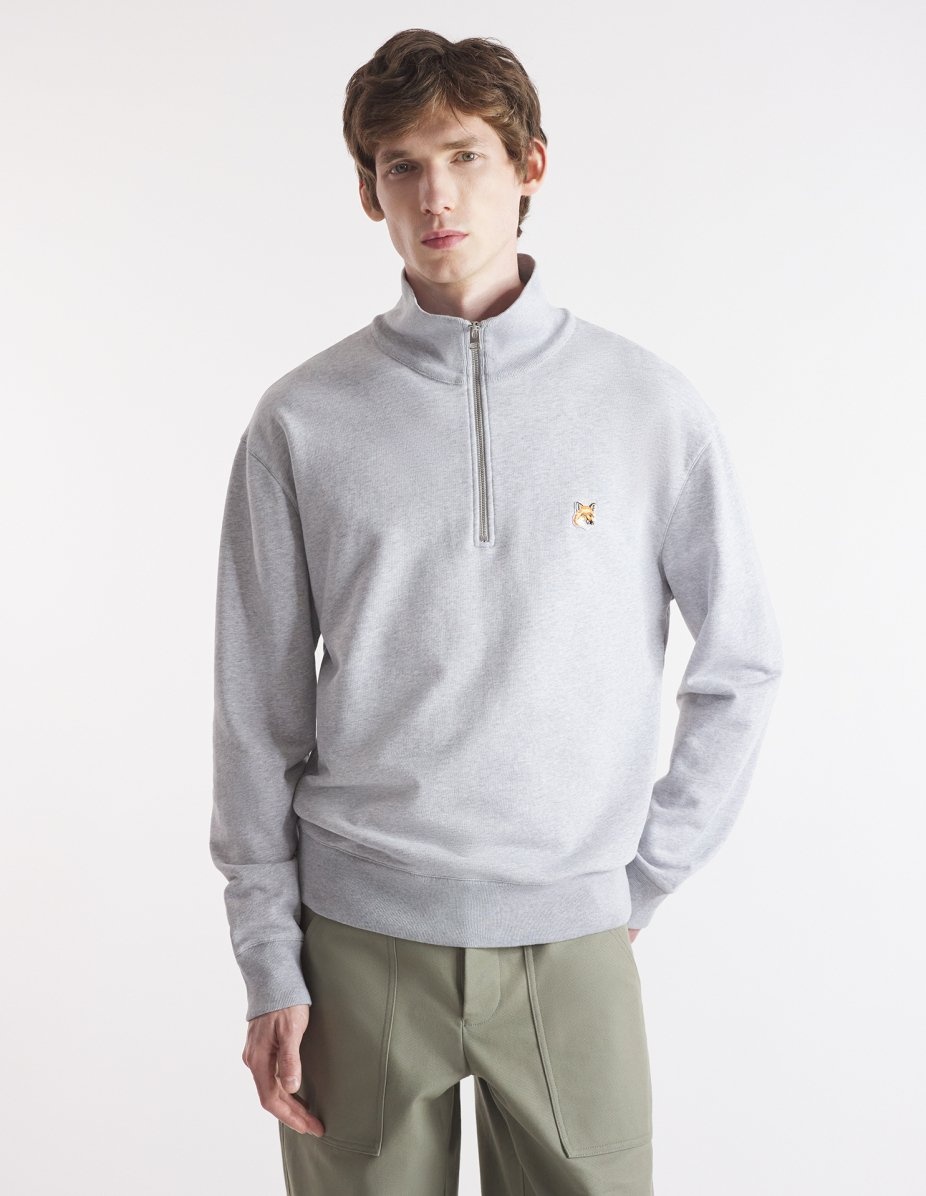 FOX HEAD PATCH COMFORT HALF ZIP SWEATSHIRT - 3