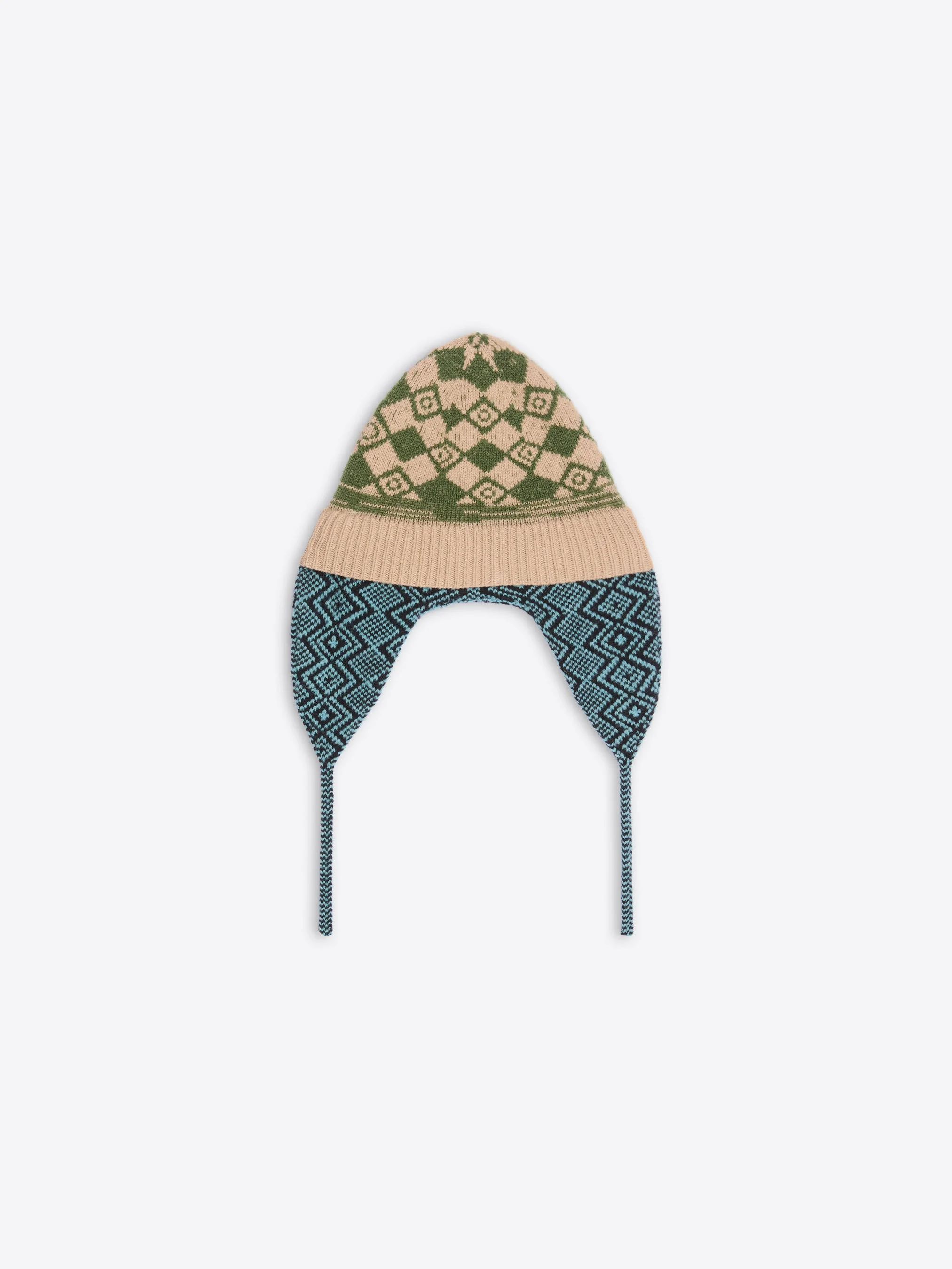 JACQUARD WOOL HAT - 1