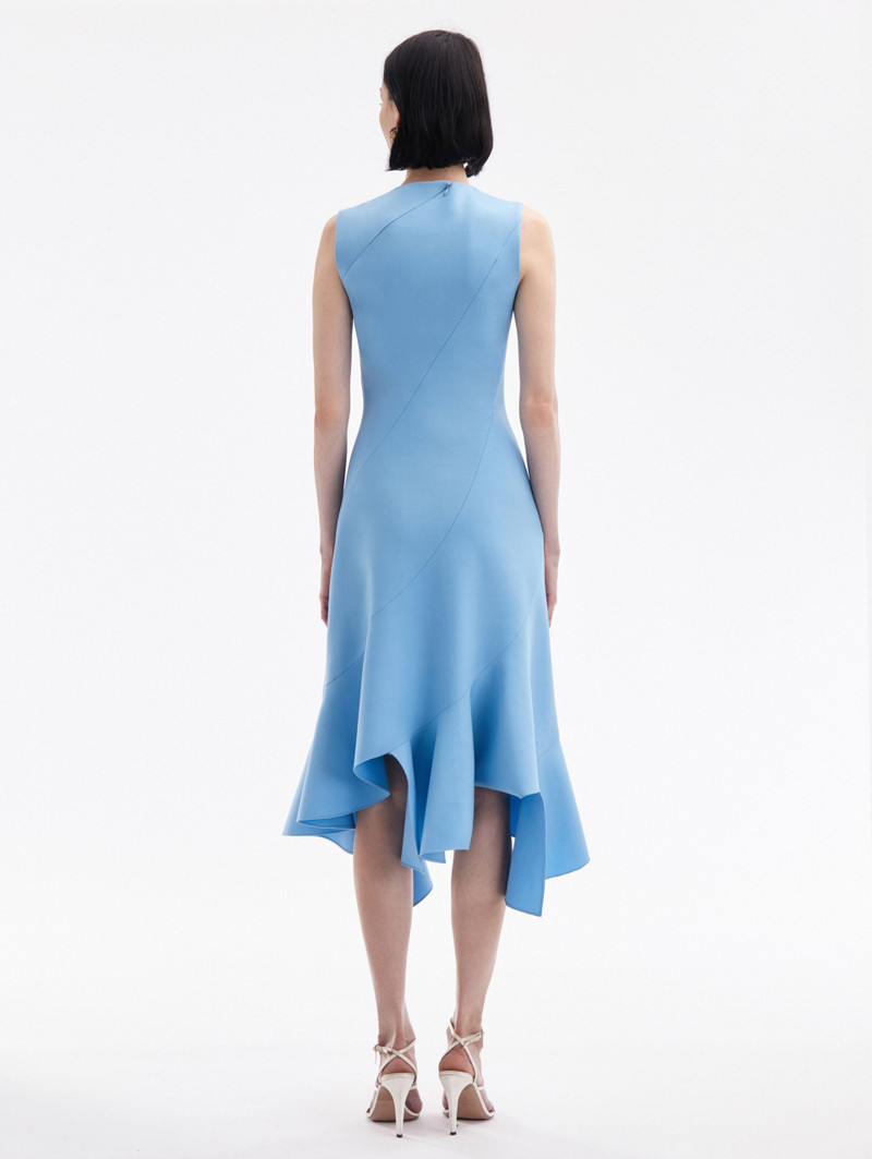 Oscar de la Renta ASYMMETRICAL HEM WOOL DRESS outlook
