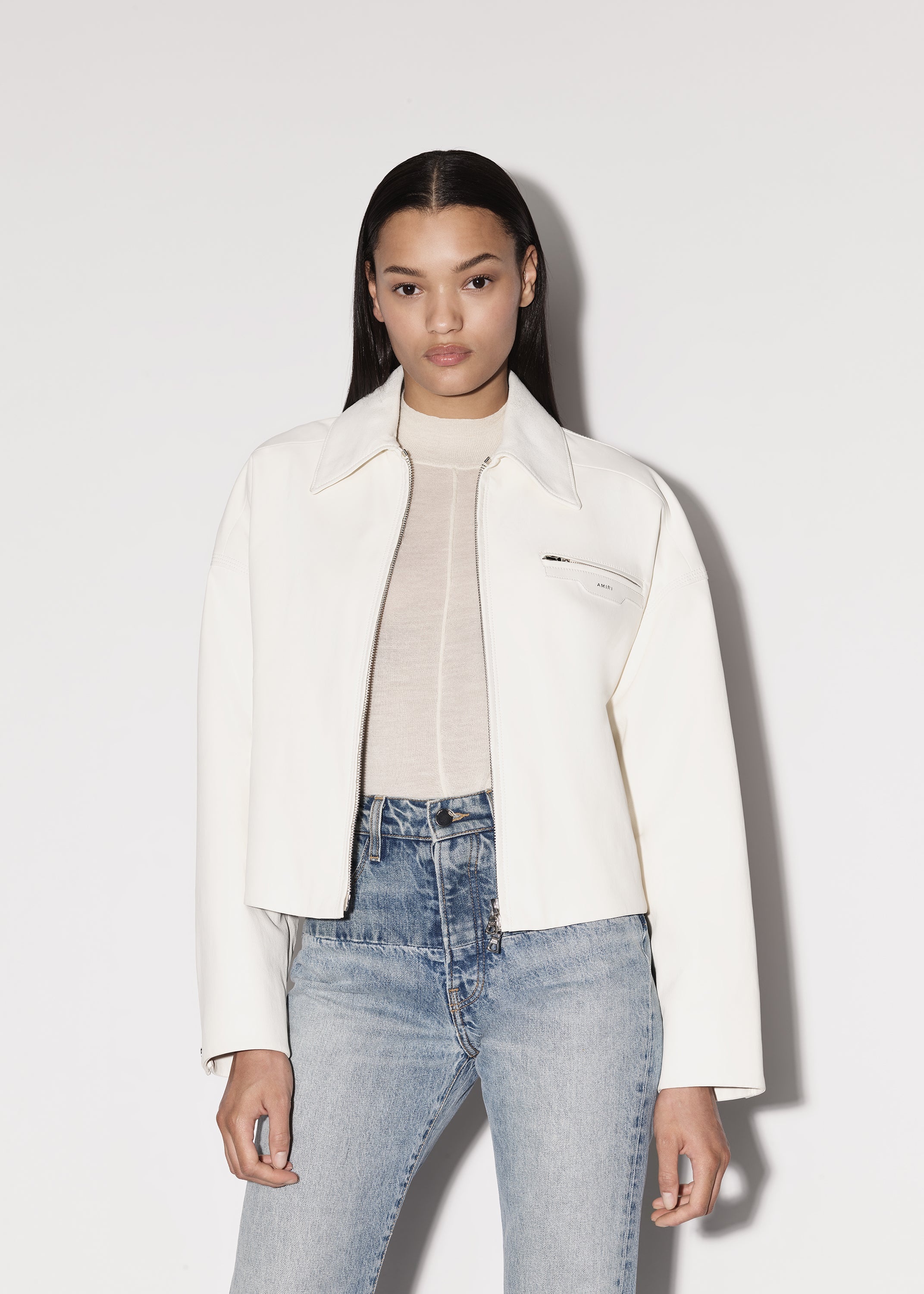 LEATHER WORKMAN ZIP JACKET - 3