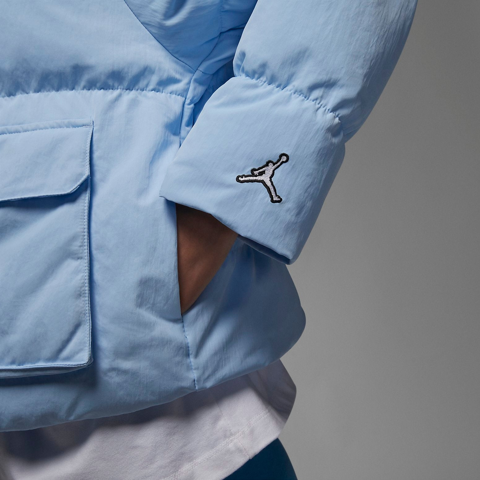 (WMNS) Air Jordan Flight Puffer Jacket 'Blue' DR0547-411 - 2