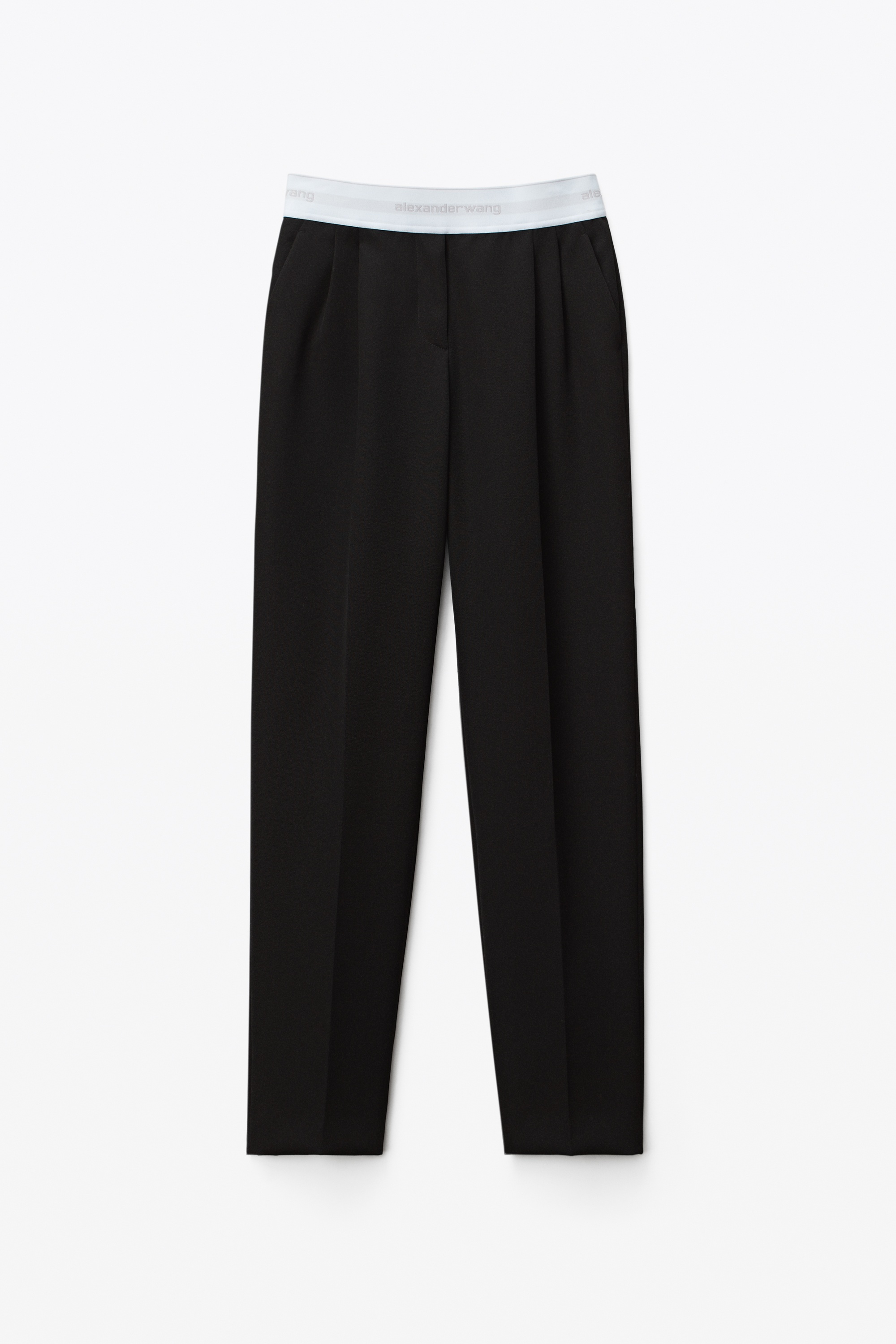 LOW-WAISTED PLEATED TROUSER IN TWILL - 1