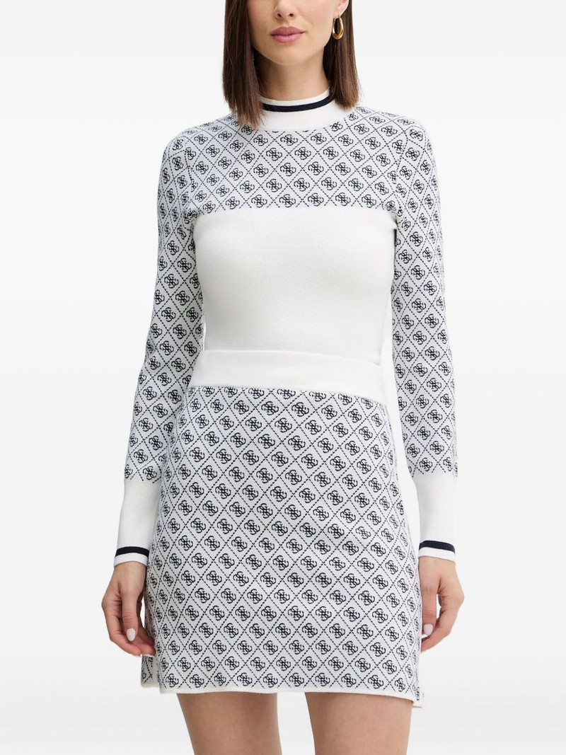 logo-patterned sweater 1