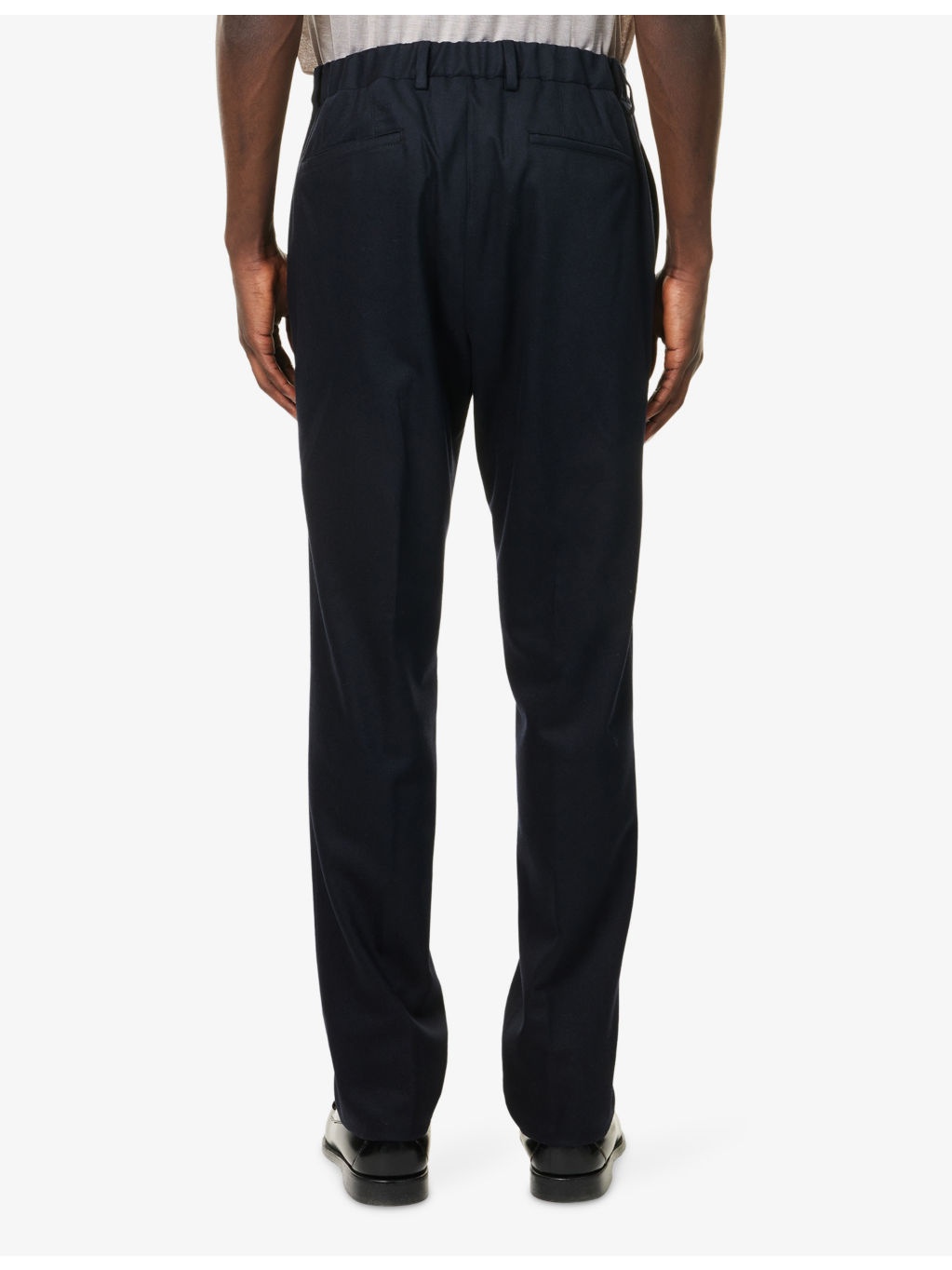 Slim-Leg Mid-Rise Wool and Cashmere-Blend Trousers - 4