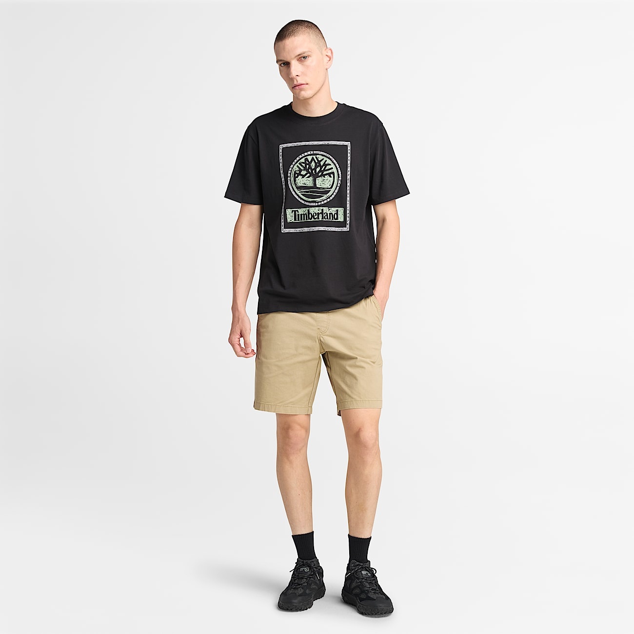 Men's Front Seasonal Stack Logo T-Shirt - 3