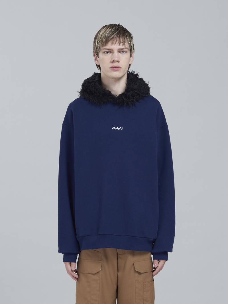 Marni BRUSHED BIO COTTON HOODED SWEATSHIRT outlook