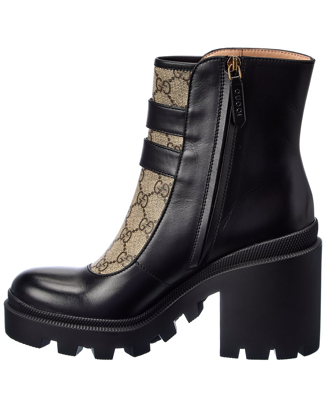 Gucci GG Supreme Canvas & Leather Bootie - 2