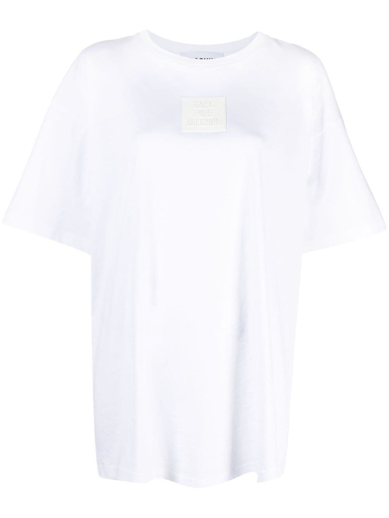 logo-patch organic cotton T-shirt 1