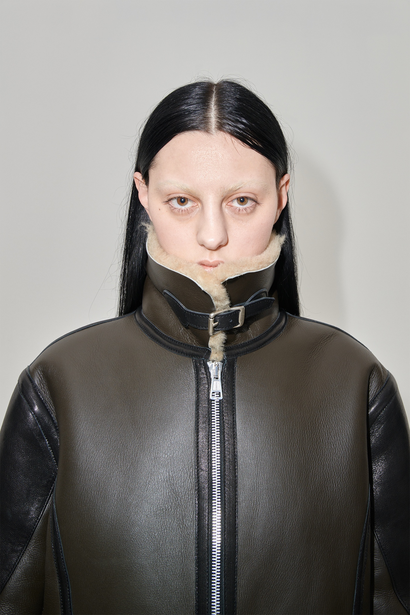 Pilot Jacket Steel Green Shearling - 3
