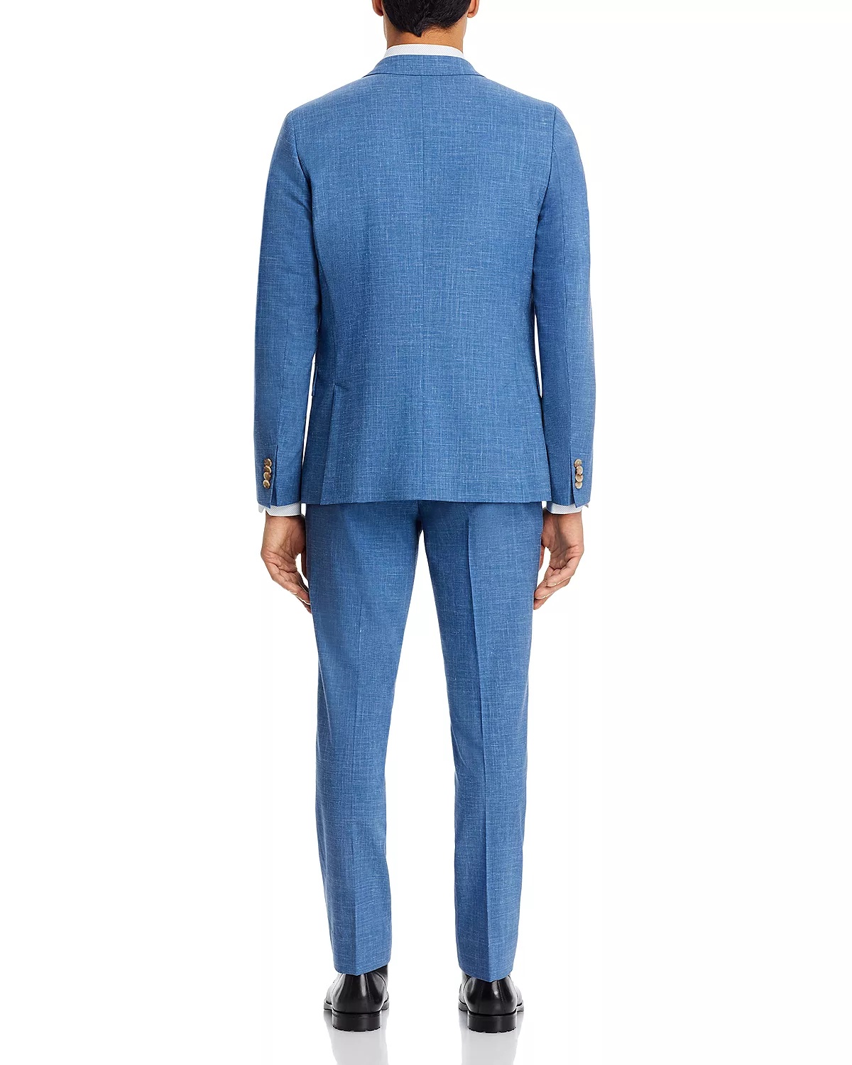 Soho Wool & Linen Slub Weave Extra Slim Fit Suit - 4