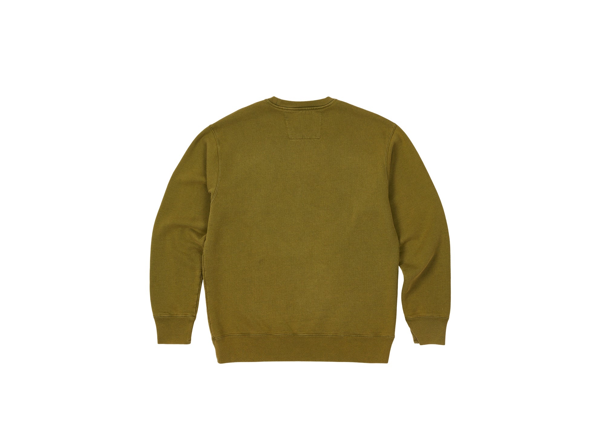 PALACE C.P. COMPANY CLASSIC OVER DYED CREW SWEAT OLIVE - 2