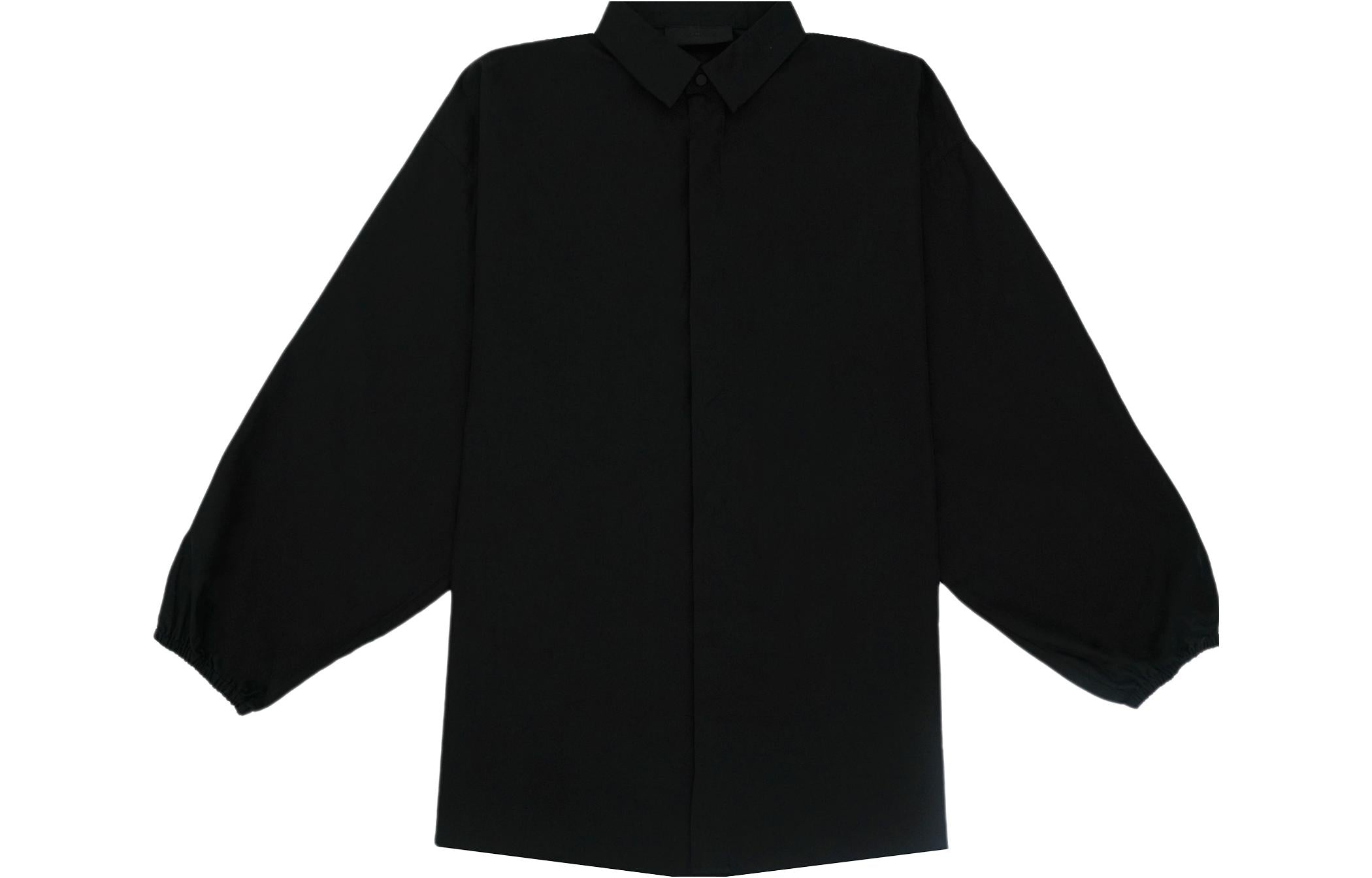 Fear of God Essentials FW23 Button Down Shirt 'Jet Black' 186BT234020F - 2
