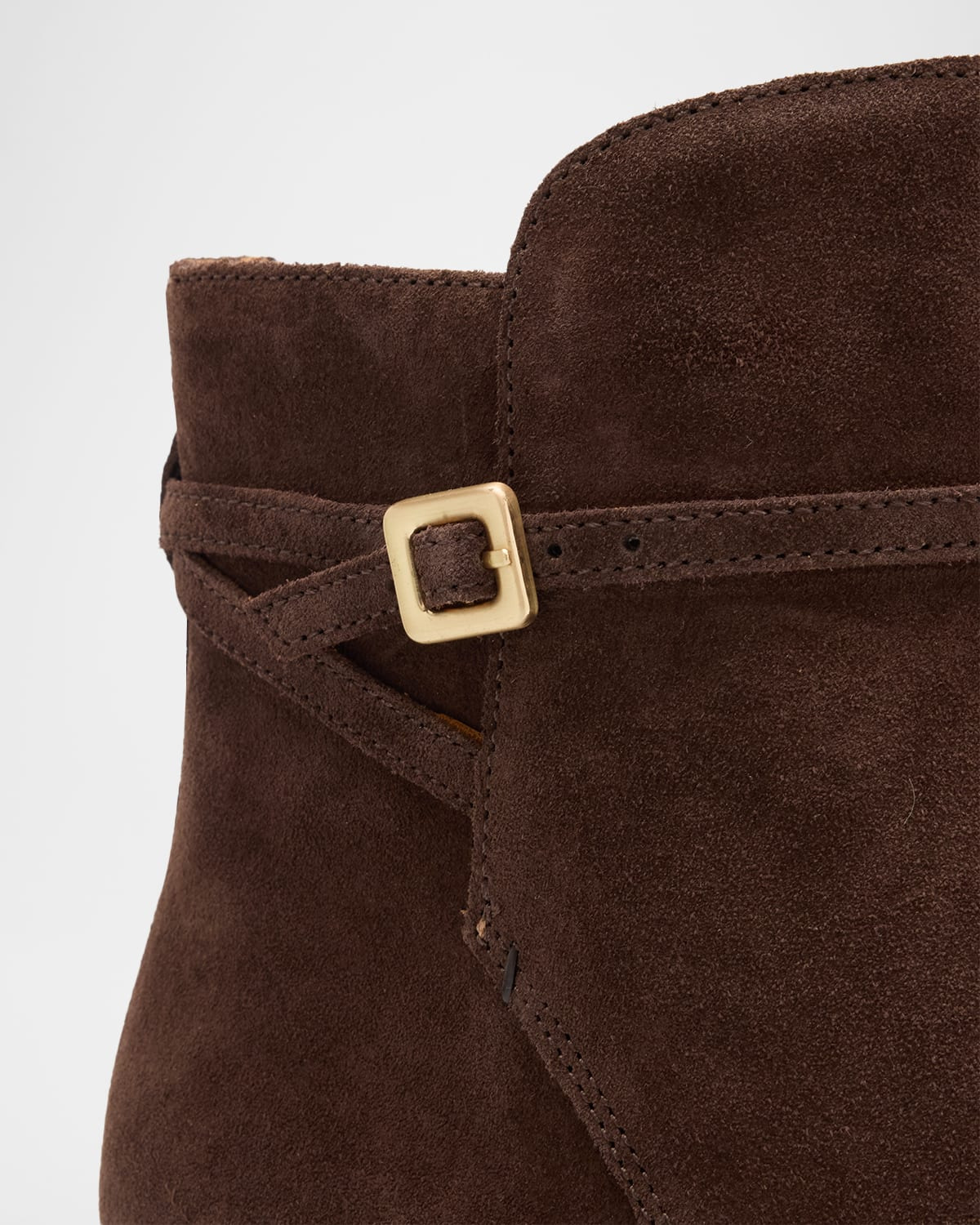 Joni Suede Buckle Ankle Boots - 6