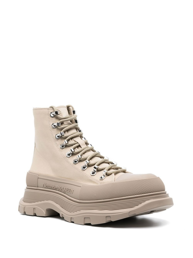 Alexander McQueen 70mm chunky lace-up boots outlook
