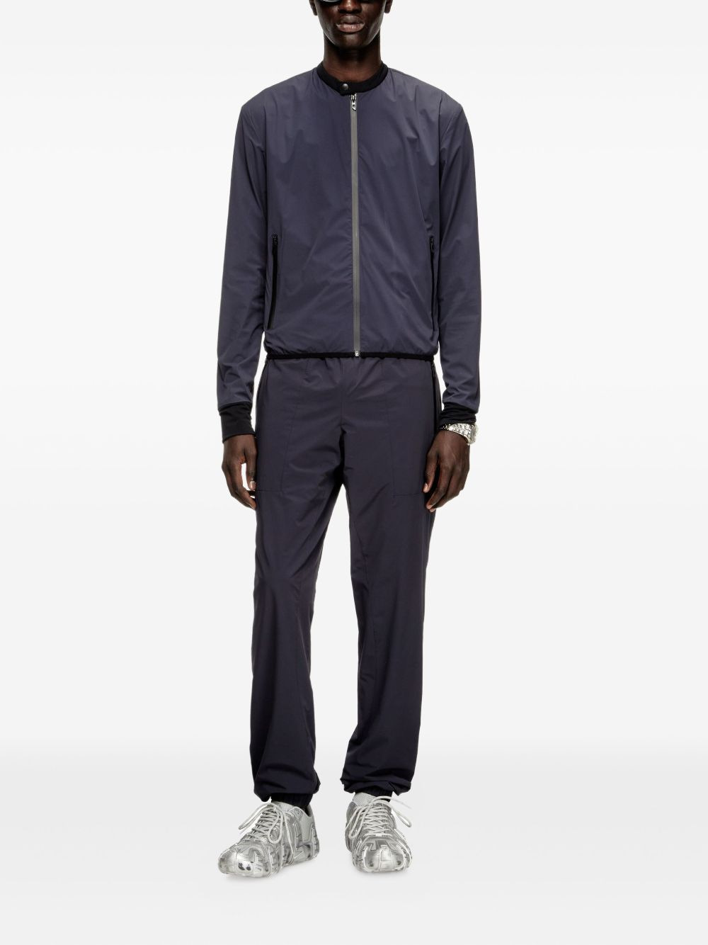 zip-pocket elastic-waist trousers - 2