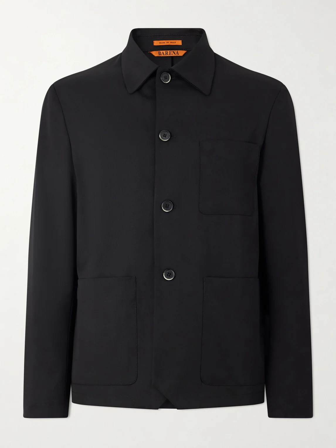 Wool-Blend Gabardine Overshirt - 1