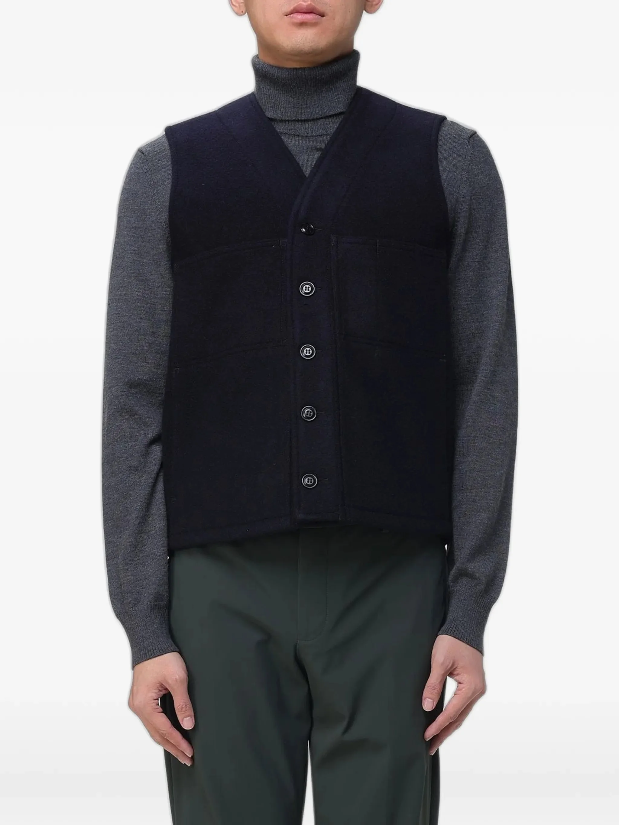 Filson Button-front Wool Gilet - 1