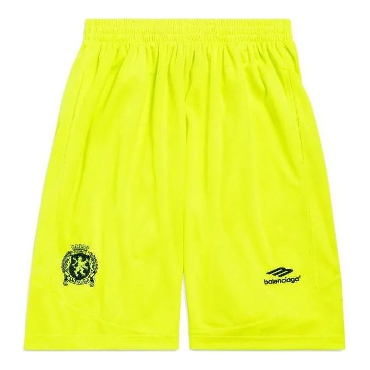 Balenciaga Baggy Soccer Shorts 'Neon Yellow' 777709TPVW47110 - 1
