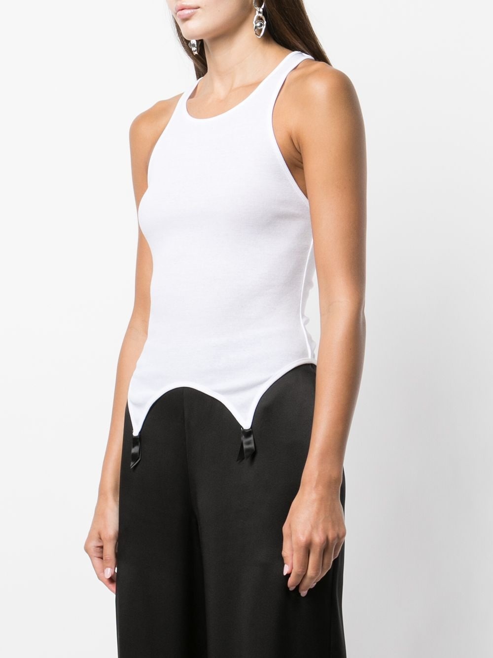 ribbed garter tank top - 3