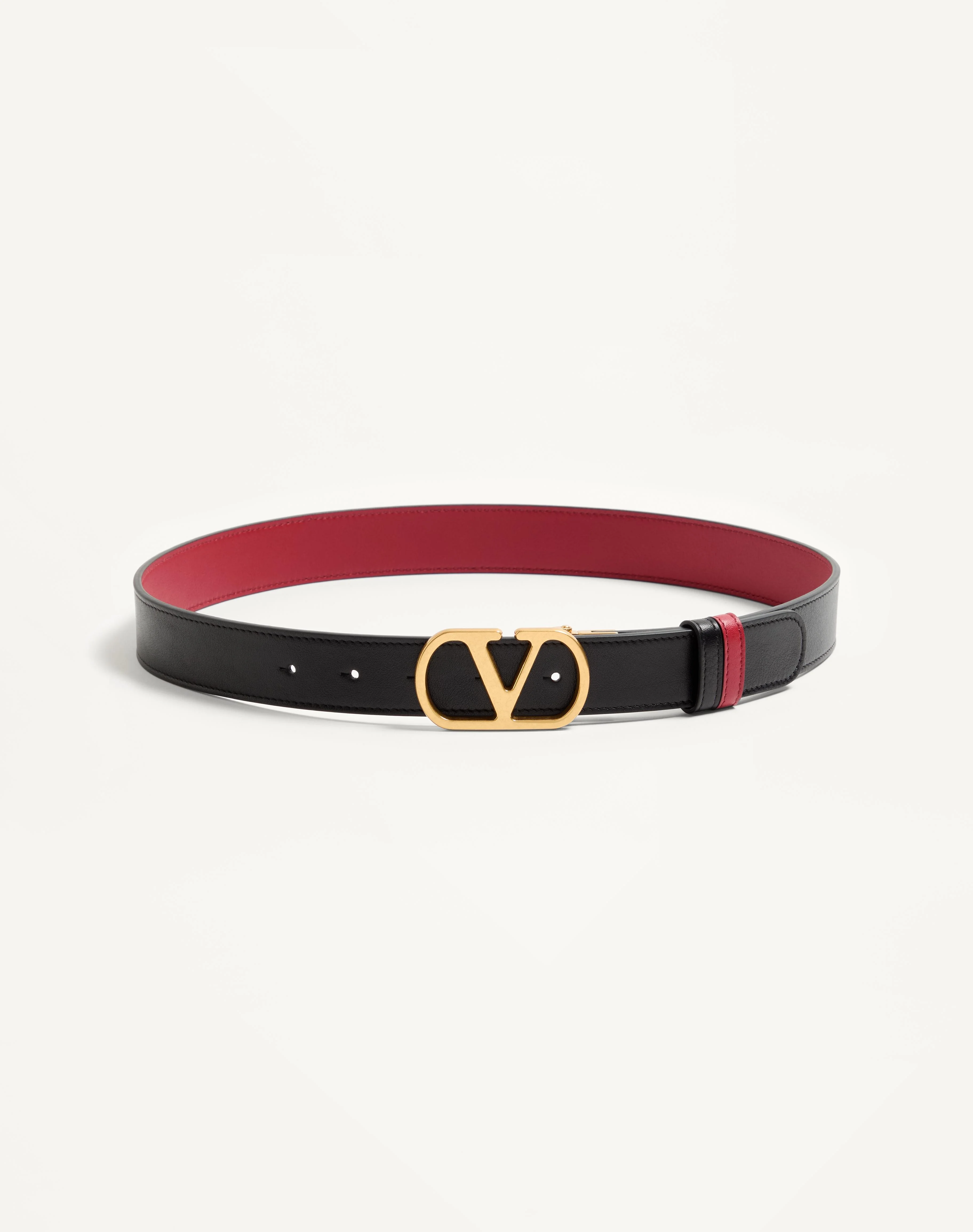 VLOGO SIGNATURE REVERSIBLE SHINY CALFSKIN BELT 30 MM - 1