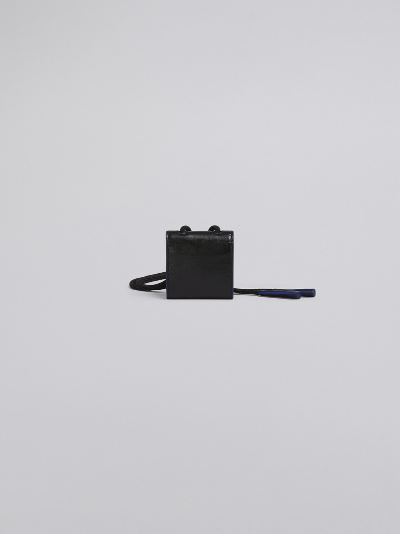 BI-COLOURED CALFSKIN AIRPODS HOLDER WITH ADJUSTABLE NYLON SHOULDER STRAP 3