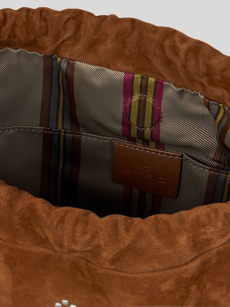 MEDIUM SUEDE KALISPERA BAG WITH STUDS AND FRINGES 4